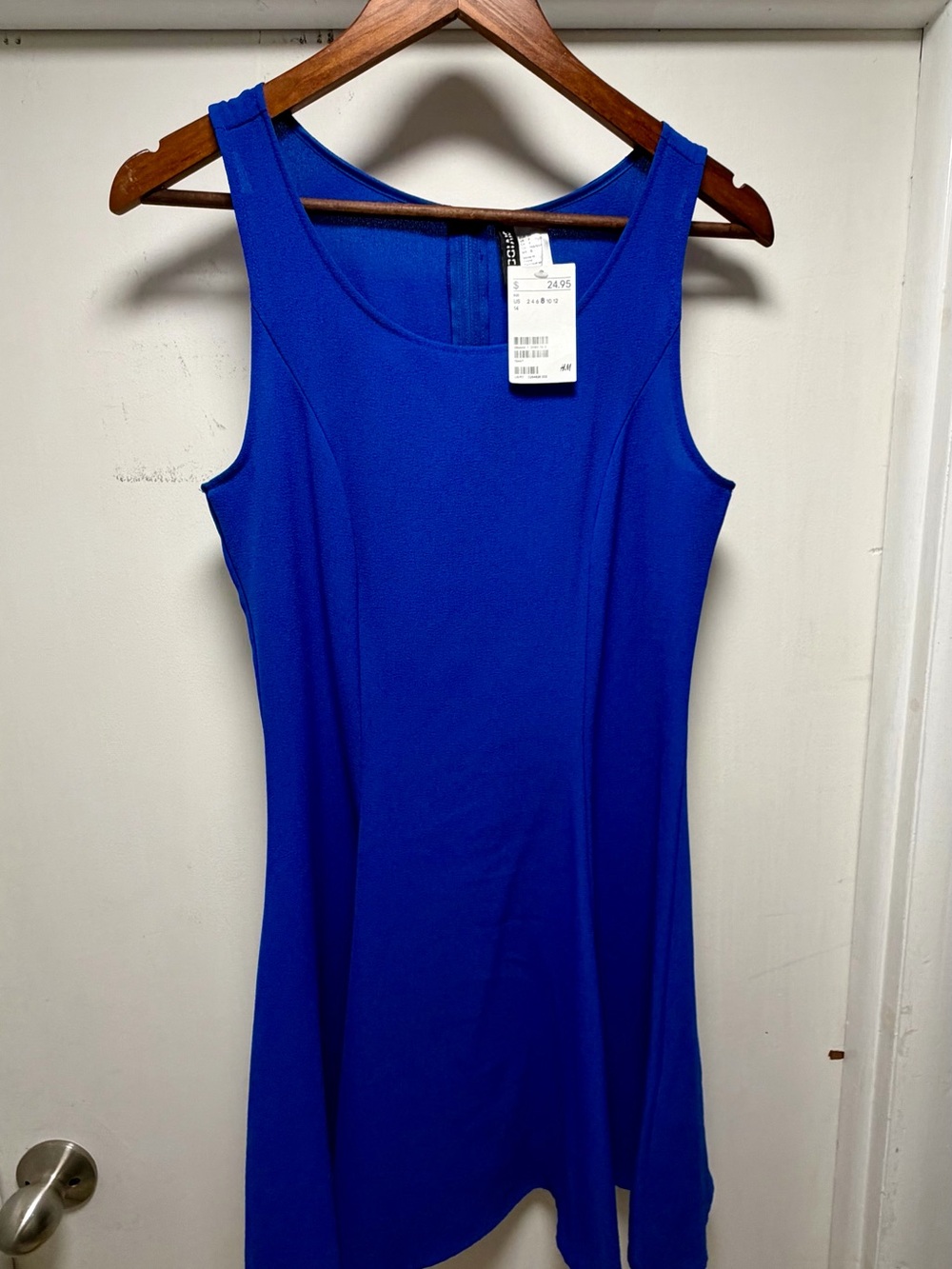 Divided Bold Royal Blue Sleeveless Dress